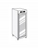 Armadio frigorifero Stagionatore 700 GLASS CARNE - STG MEAT 700 GLASS - Refrigerazione - Everlasting