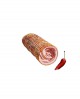 Pancetta arrotolata piccante senza cotenna - metà 2 Kg sottovuoto - stagionatura  5 mesi - Salumi Cembalo